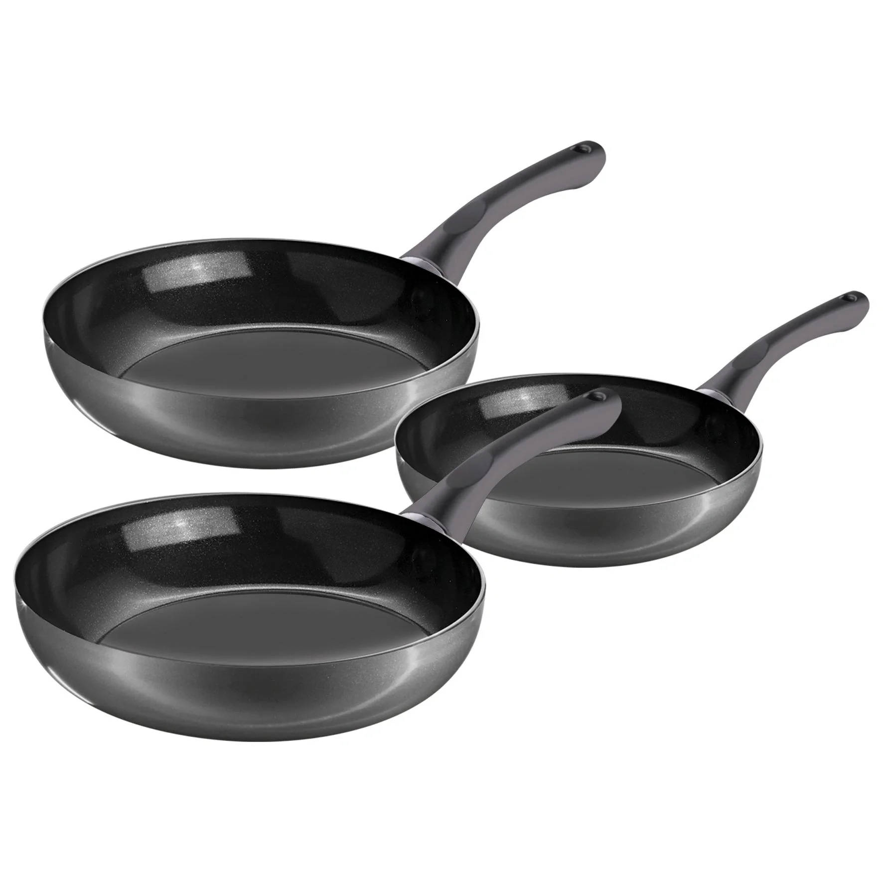 Pfannen-Set, grau, 3-teilig - 2