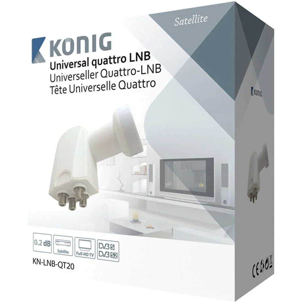 Universal-LNB Quattro 0.2 dB - 2
