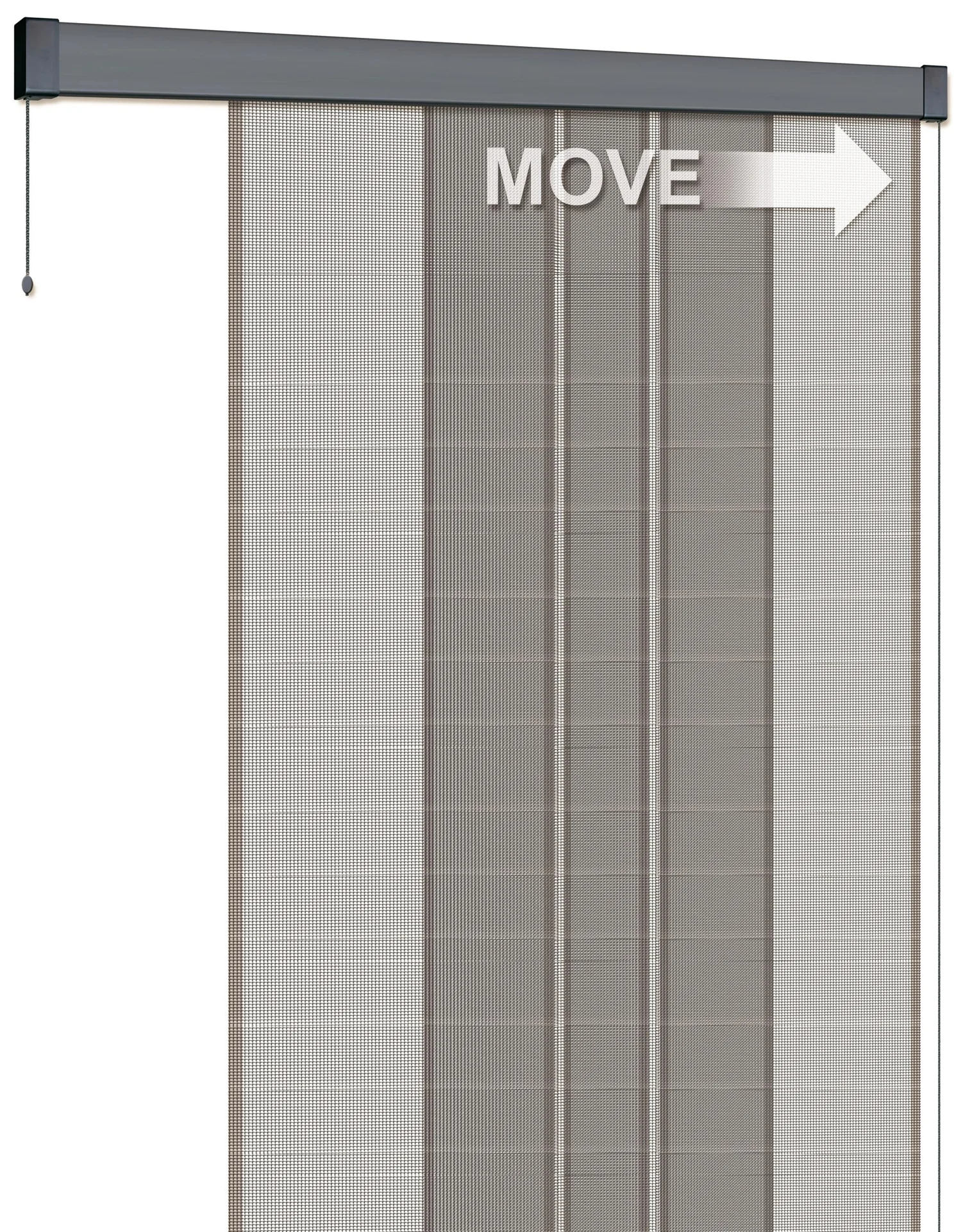 Insektenschutz-Vorhang PREMIUM, 95 x 220 cm, Farbe anthrazit - 3