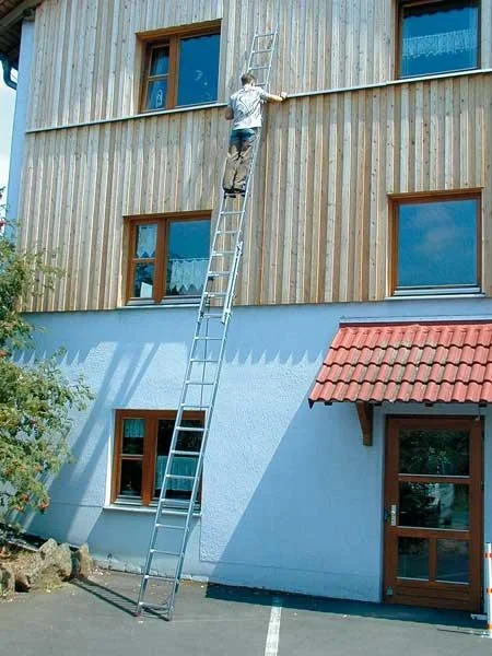 Alu Seilzugleiter 2-teilig - 2 x 16 Sprossen - 5