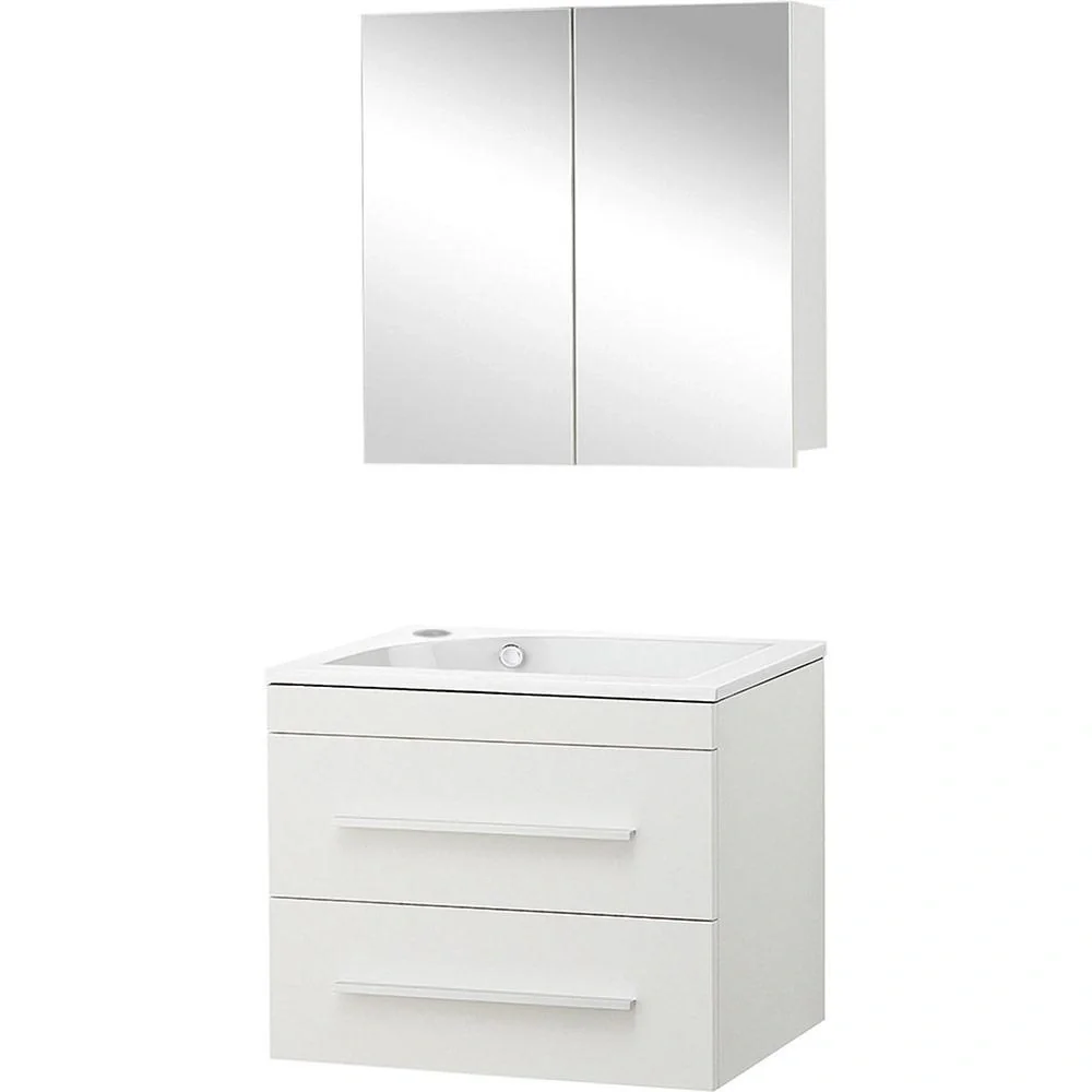 Badezimmermöbel Style 60cm links - Mat Weiss - 3