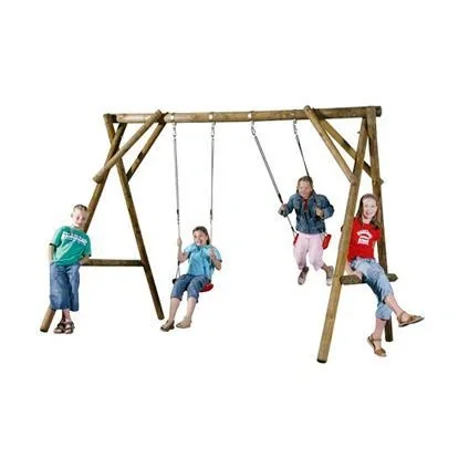 Doppelschaukel Eline Rundholz - 6