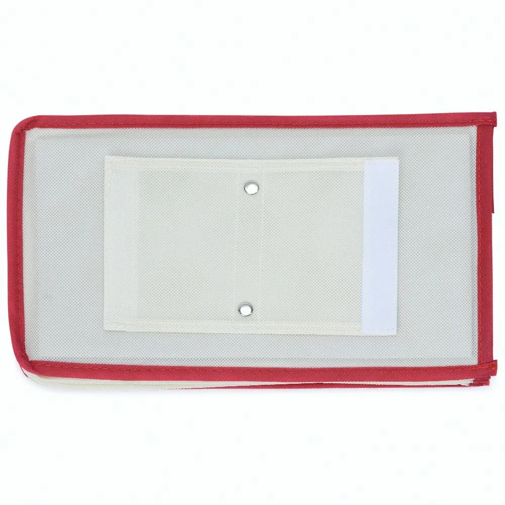 2x Garderobenbügel mit 6 Fächern in beige/rot - 3