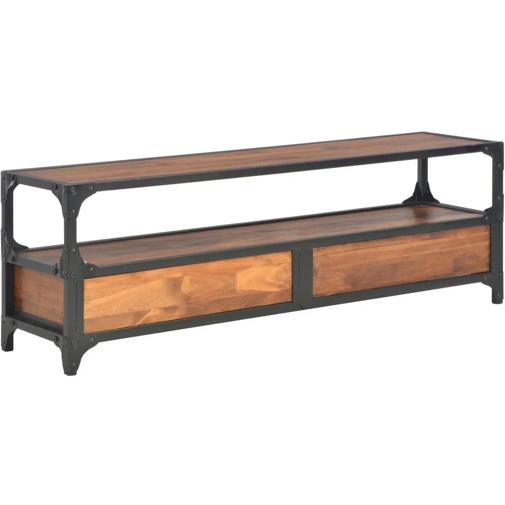 TV-Schrank mit 2 Schubladen 120x30x40 cm Kiefer massiv - 5