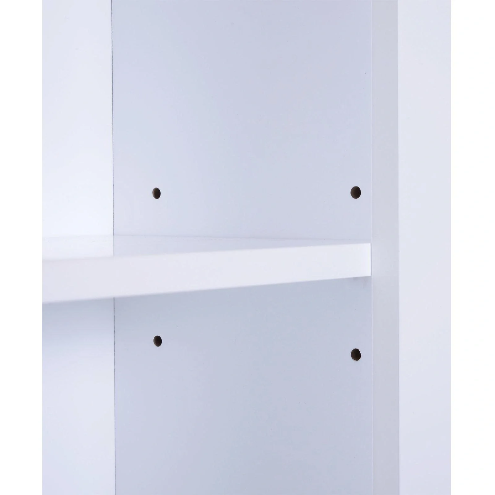 Badschrank Hochschrank Badmöbel Wandschrank Mehrzweckschrank 6 x Fach Holz Weiß 60 x 19,6 x 170,5 cm - 10