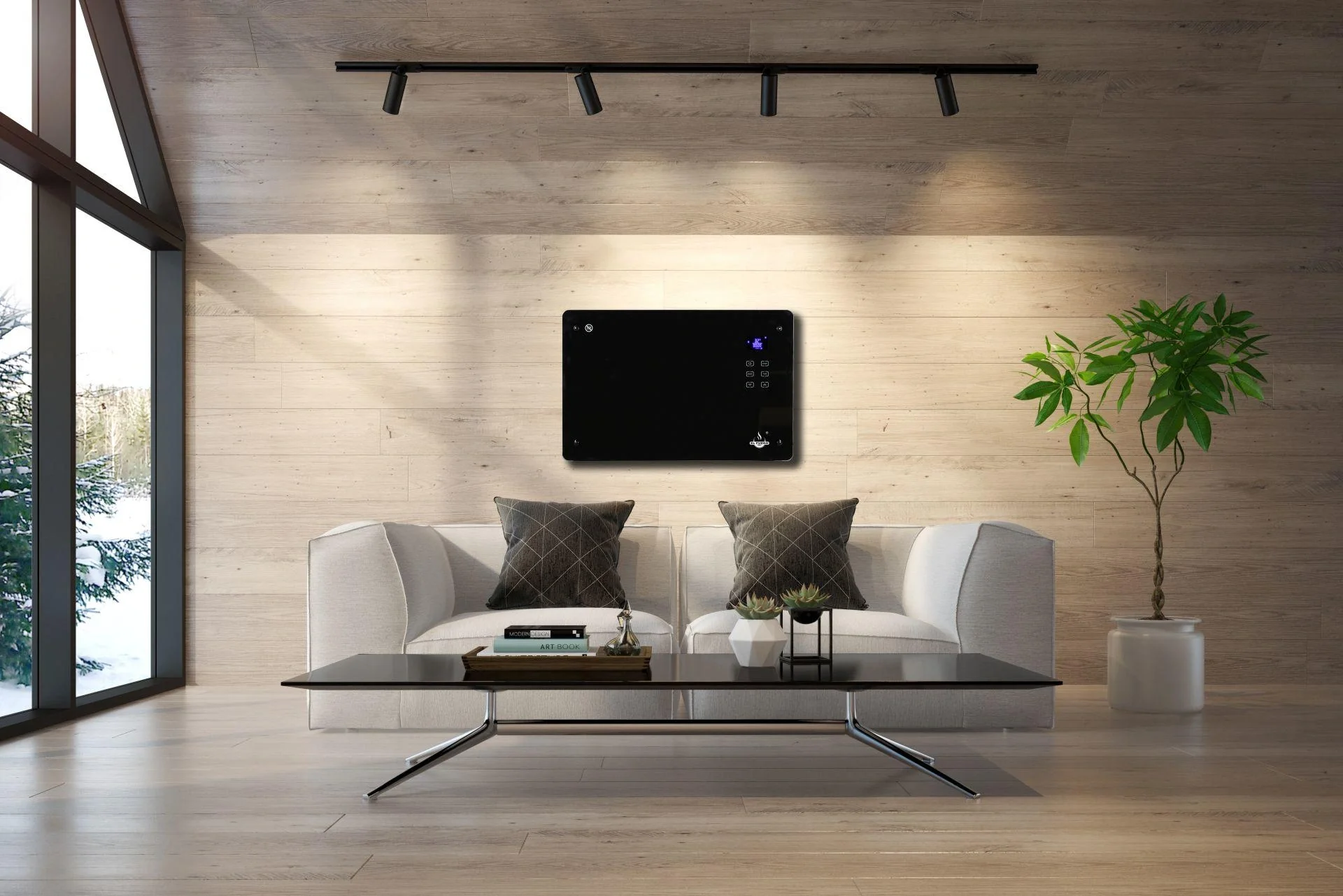 Glaskonvektor,schwarz, 1500 W - 12