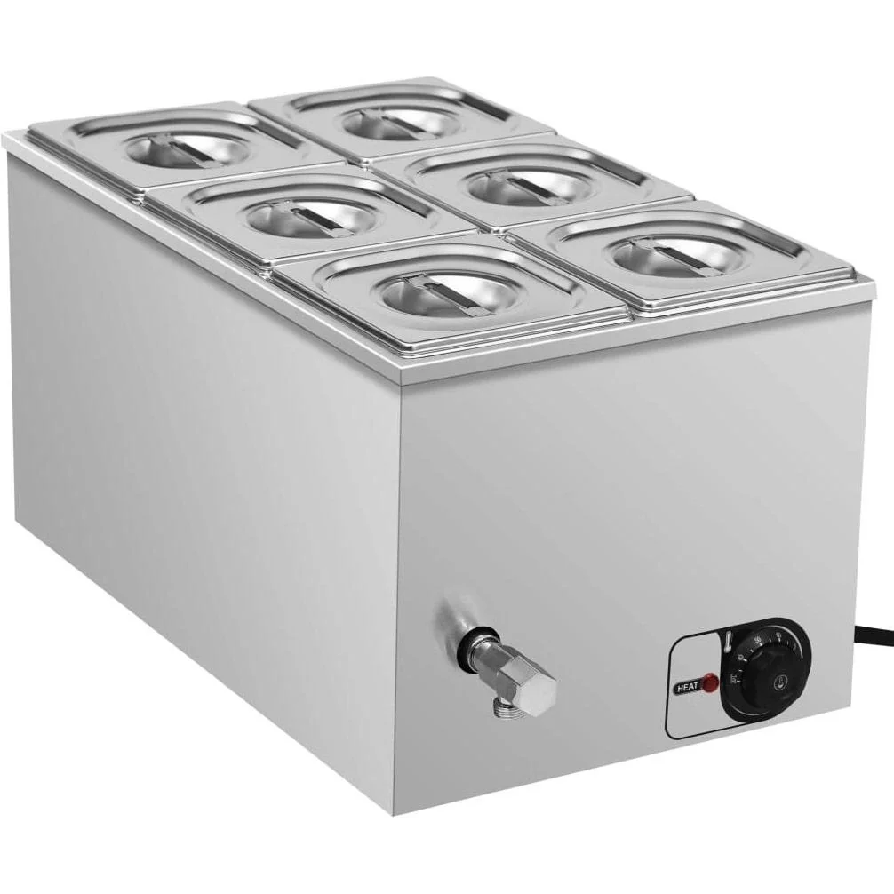 Speisenwärmer Bain-Marie 1500 W GN 1/6 aus Edelstahl - 2