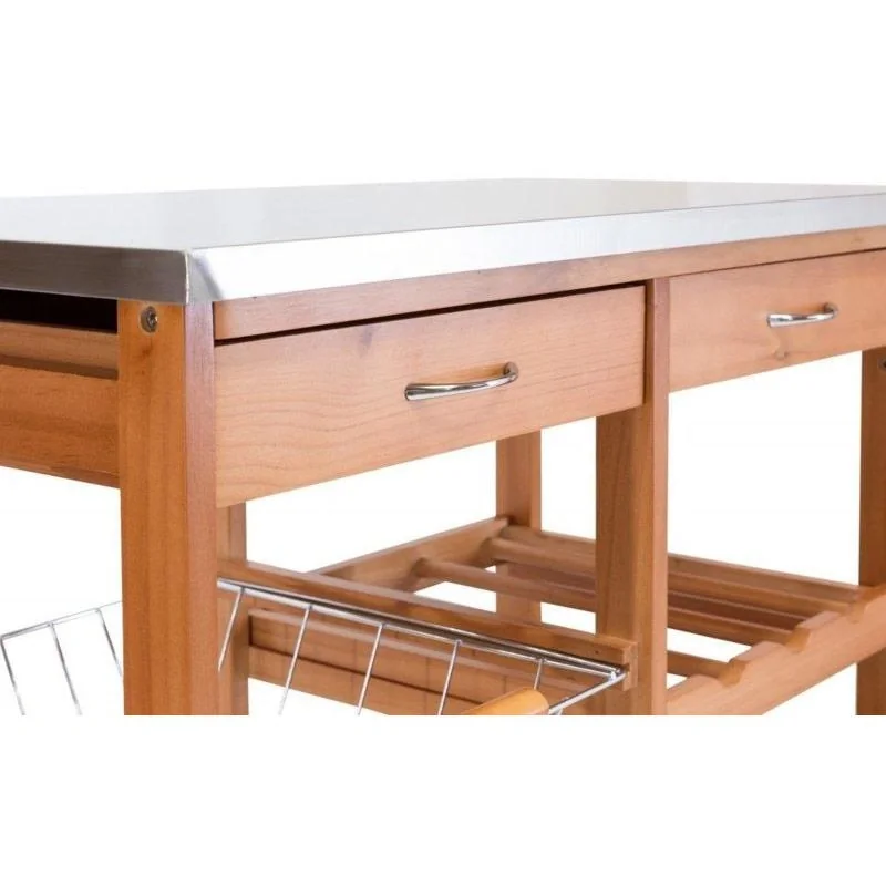 Hausrat Küchenwagen braun 66X36X76CM - 3