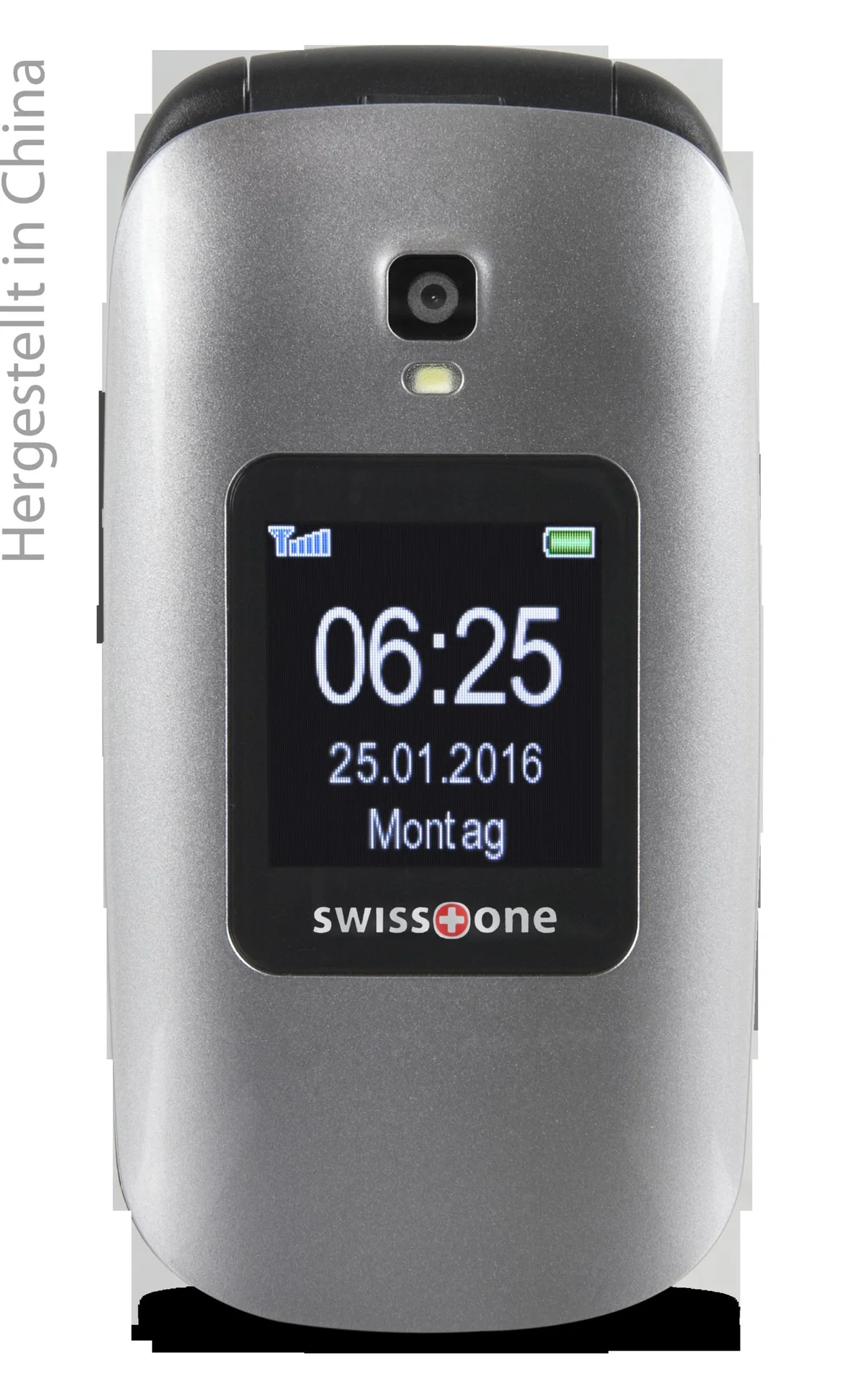 Senioren Klapphandy BBM 625 silber-schwarz, Großes 2,4" Farbdisplay, Zusätzliches 1,4" Außendisplay, Notruftaste - 8