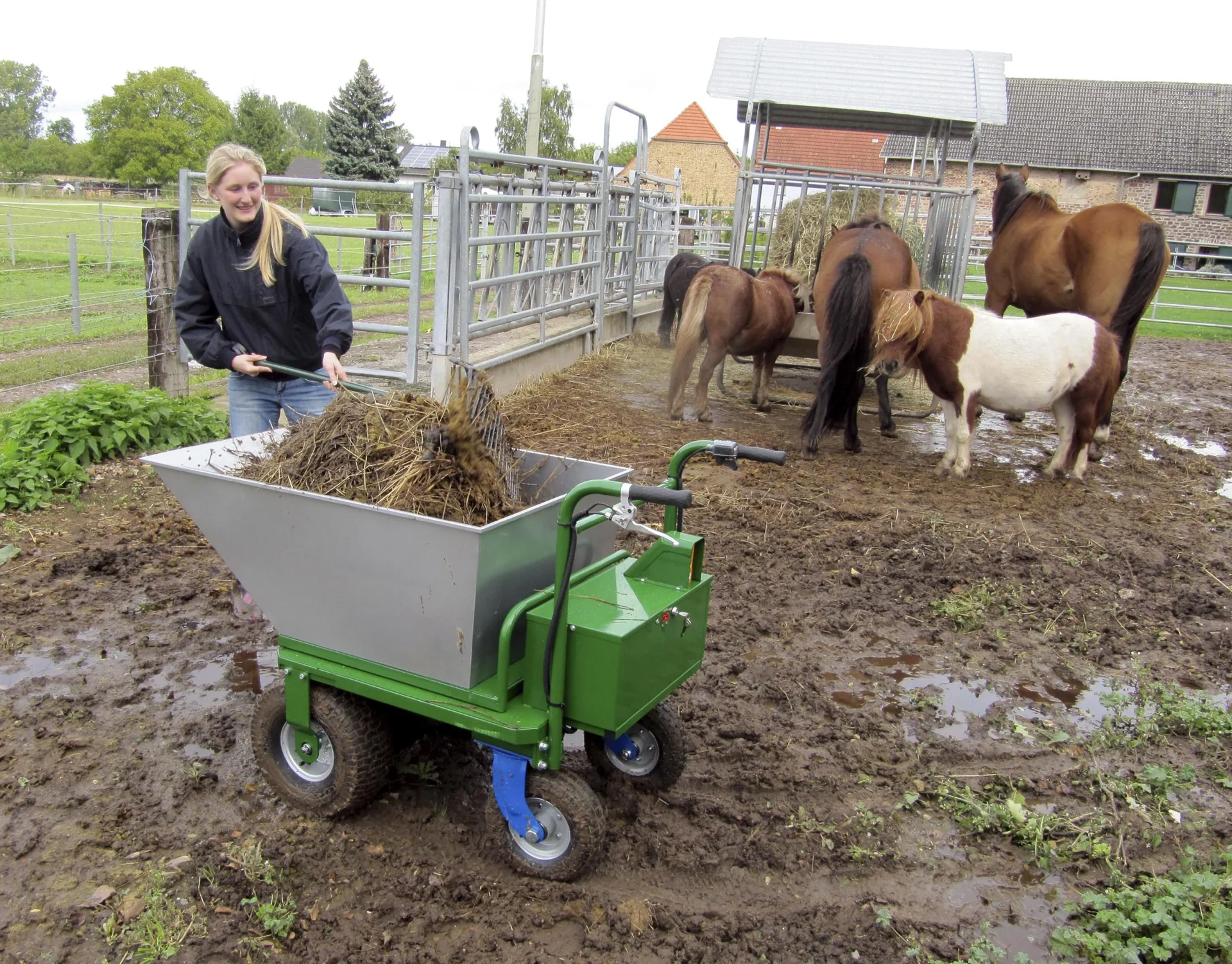 Elektroschubkarre Donkey XL-H mit Blei Akku - 9