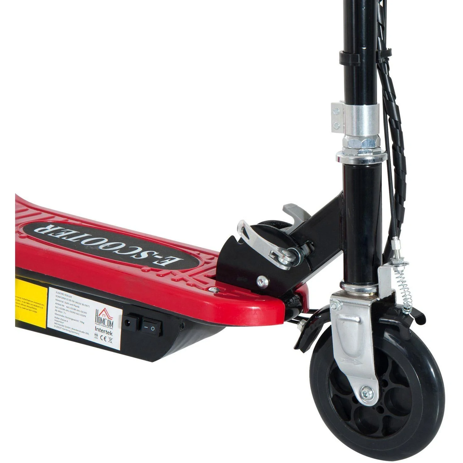 Elektroroller Kinderroller mit Sitz Cityroller 120W Rot - 8