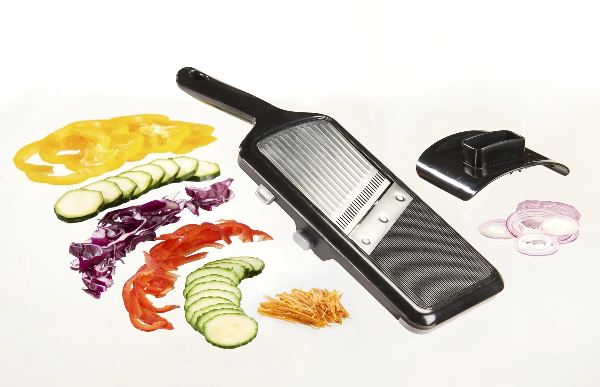Gemüsehobel, Julienne, klein, Schwarz/ Silberfarben - 2