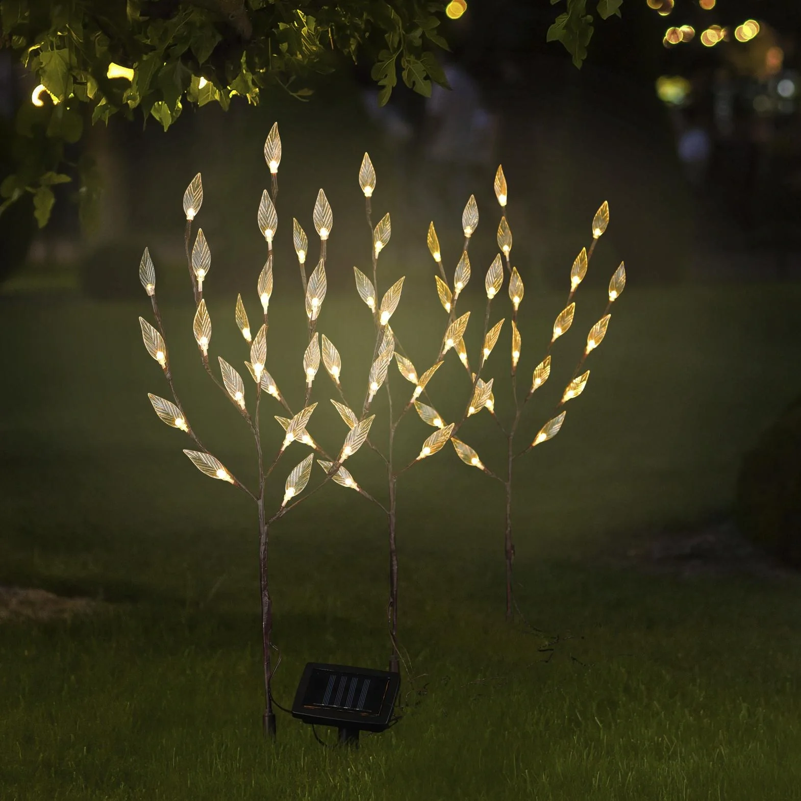 LED Solar-Strauch 3er Set - 3