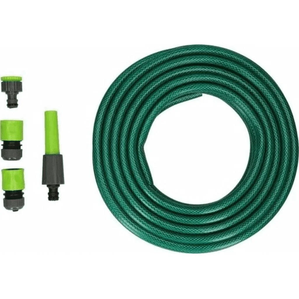 Schmutzwasser-Tauchpumpen-Set inklusive 15 Meter Gartenschlauch mit Düse und Anschlüssen - 6