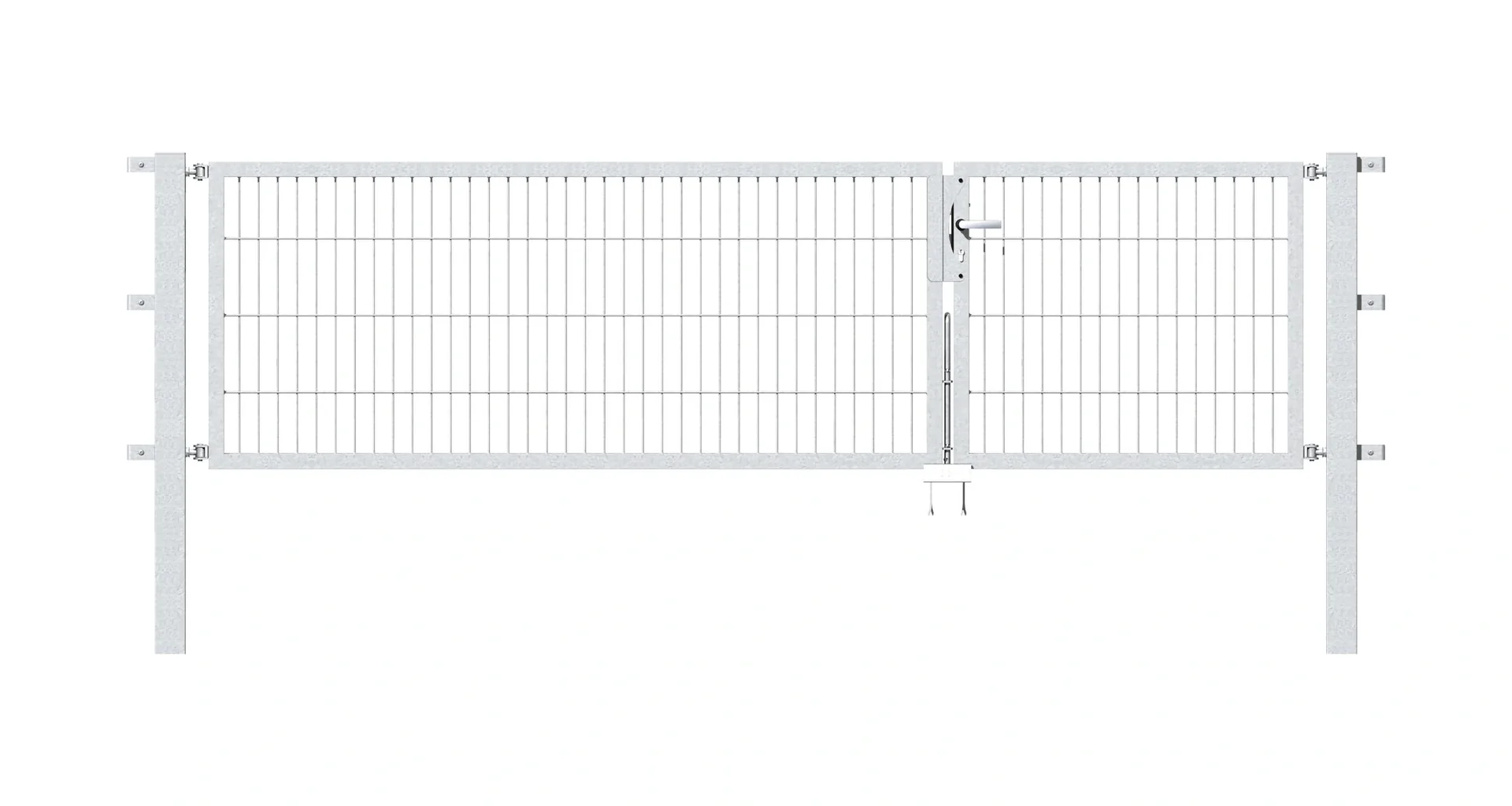 Doppeltor-Set Flexo inkl. Pfosten 1 + 2 x 0,8 m feuerverzinkt - 1