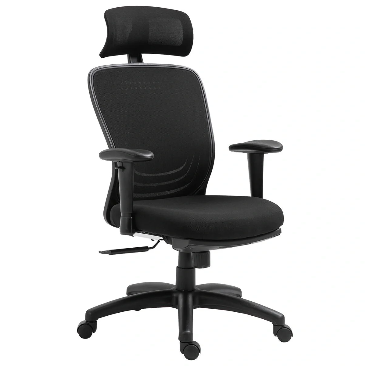 Bürostuhl Schreibtischstuhl Computerstuhl PC Stuhl Home-Office-Stuhl mit Wippenfunktion Kopflehne Fußstütze höhenverstel - 4