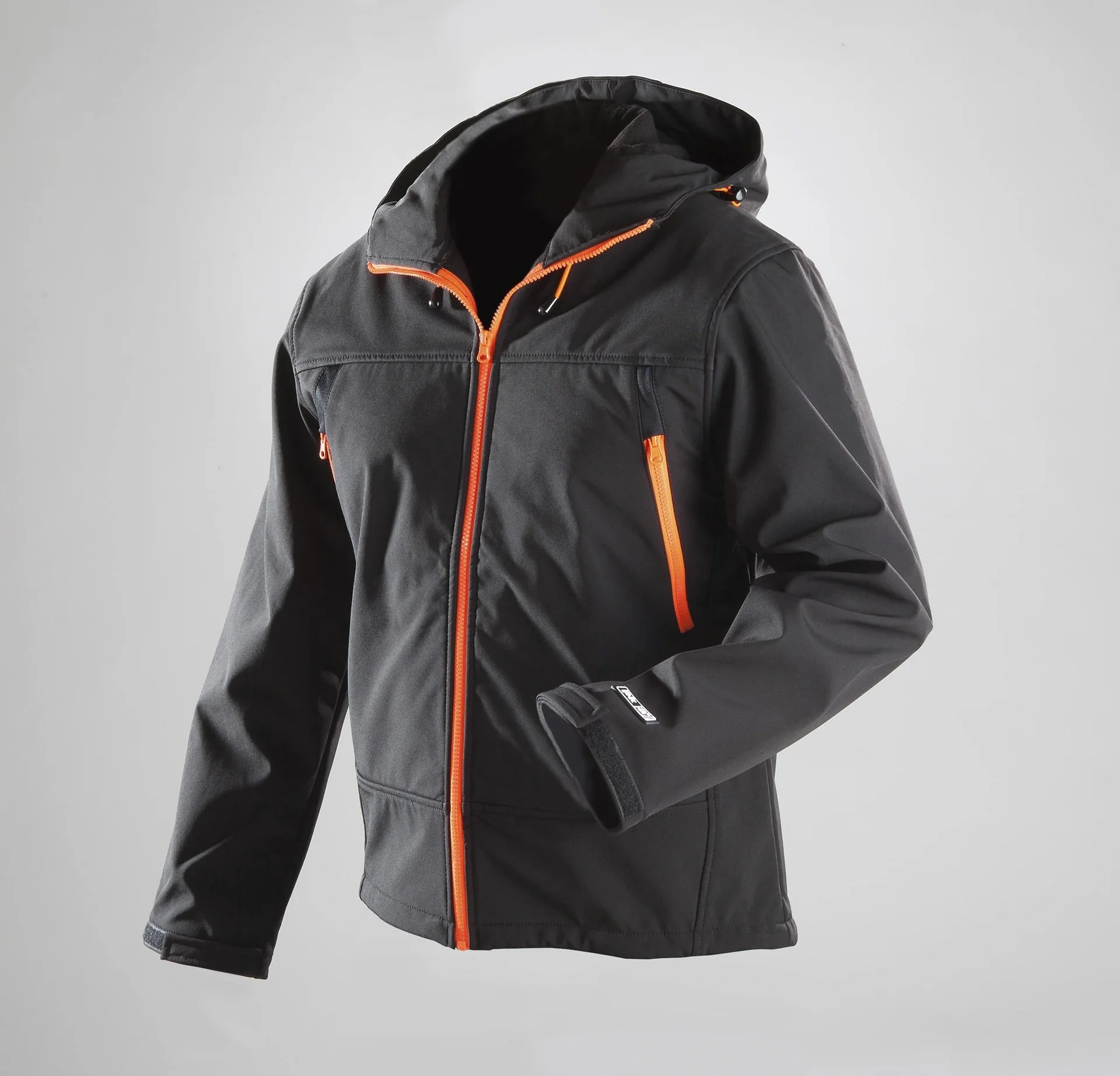 Softshelljacke, Farbe schwarz-orange, Größe M - 4