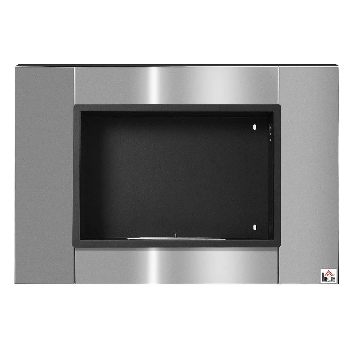 Ethanol-Kamin Bio-Ethanol-Brenner 1,5 L 2,5 Stdn. Brenndauer kein Rauch Edelstahl 80 x 14 x 54 cm - 3