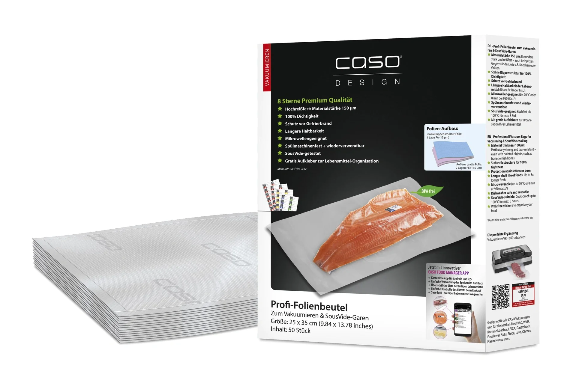 Profi-Folienbeutel, 25 x 35 cm, 50 Stück - 1