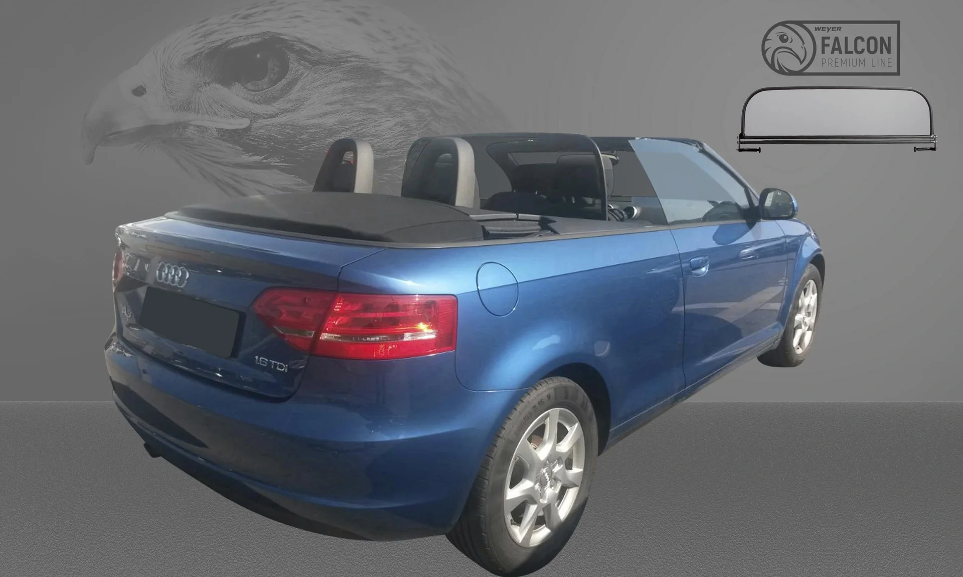 Cabrio Windschott - Premium-Line Audi A 3 8P, Baujahr 2008-2013 - 2