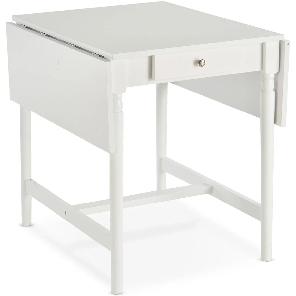Klappbarer Esstisch oder Beistelltisch, weiß - 1