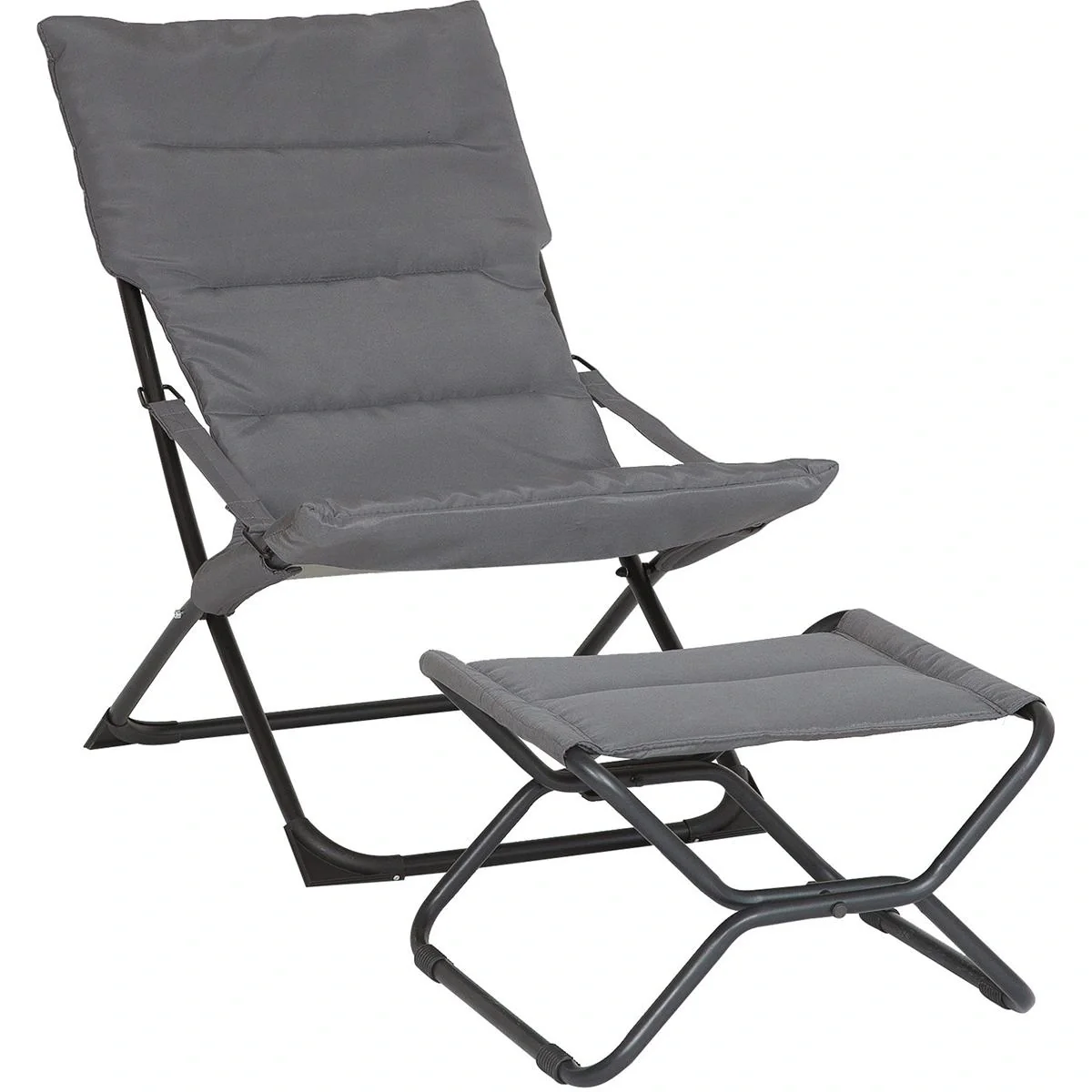 Klappstuhl mit Fußhocker - 1