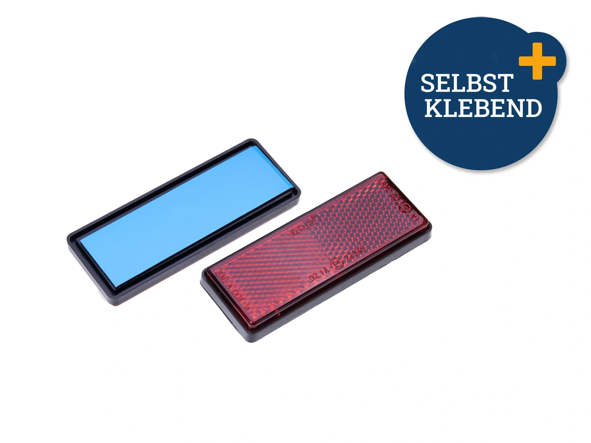 Reflektor, rot, eckig 2 Stück - 2