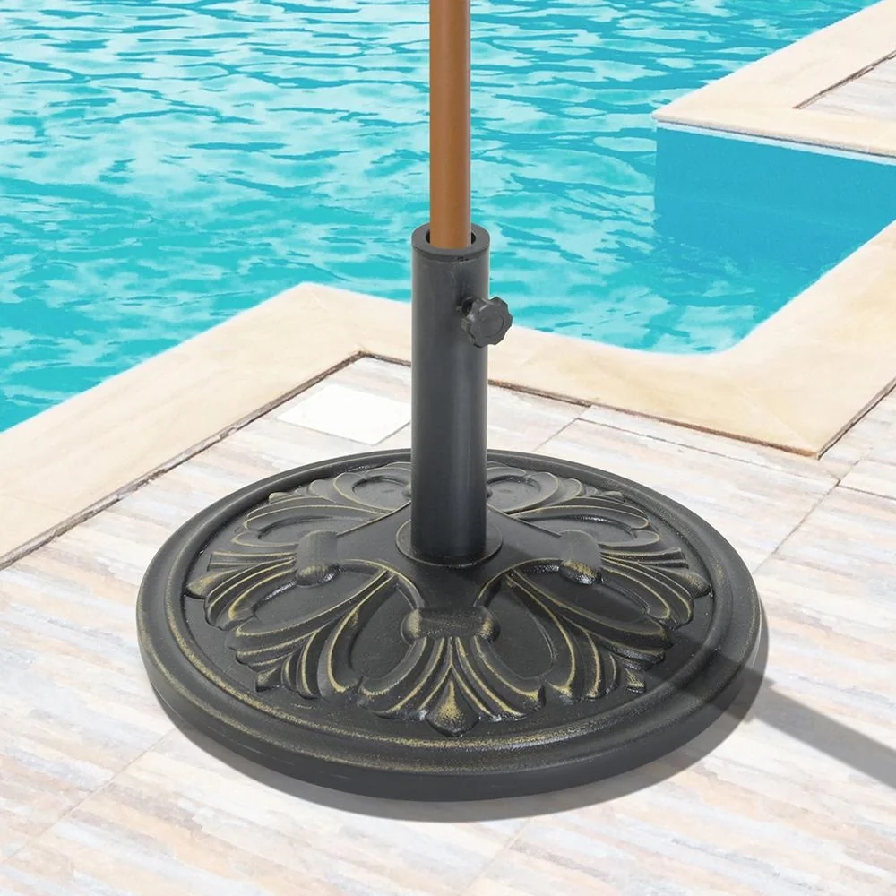 Sonnenschirmständer Schirmständer Schirmhalter 13 kg Ø35/Ø38/Ø48mm Antik Bronze Ø48 x 34 cm - 6