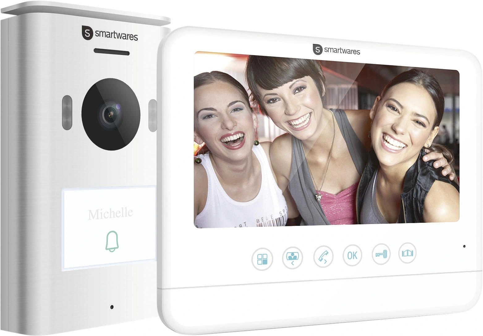 Video Türgegensprechanlage mit zwei 7" LCD Bildschirmen - 2