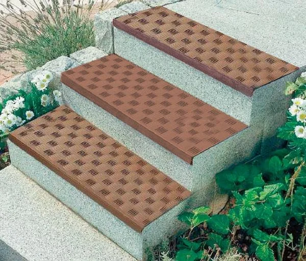 Gummi - Treppenstufen dunkelbraun, 3 Stück im Set - 3