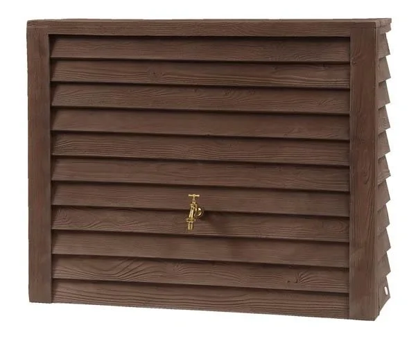 Regentonne / Regenspeicher "Woody Wandtank" - 350 L, darkwood - 3