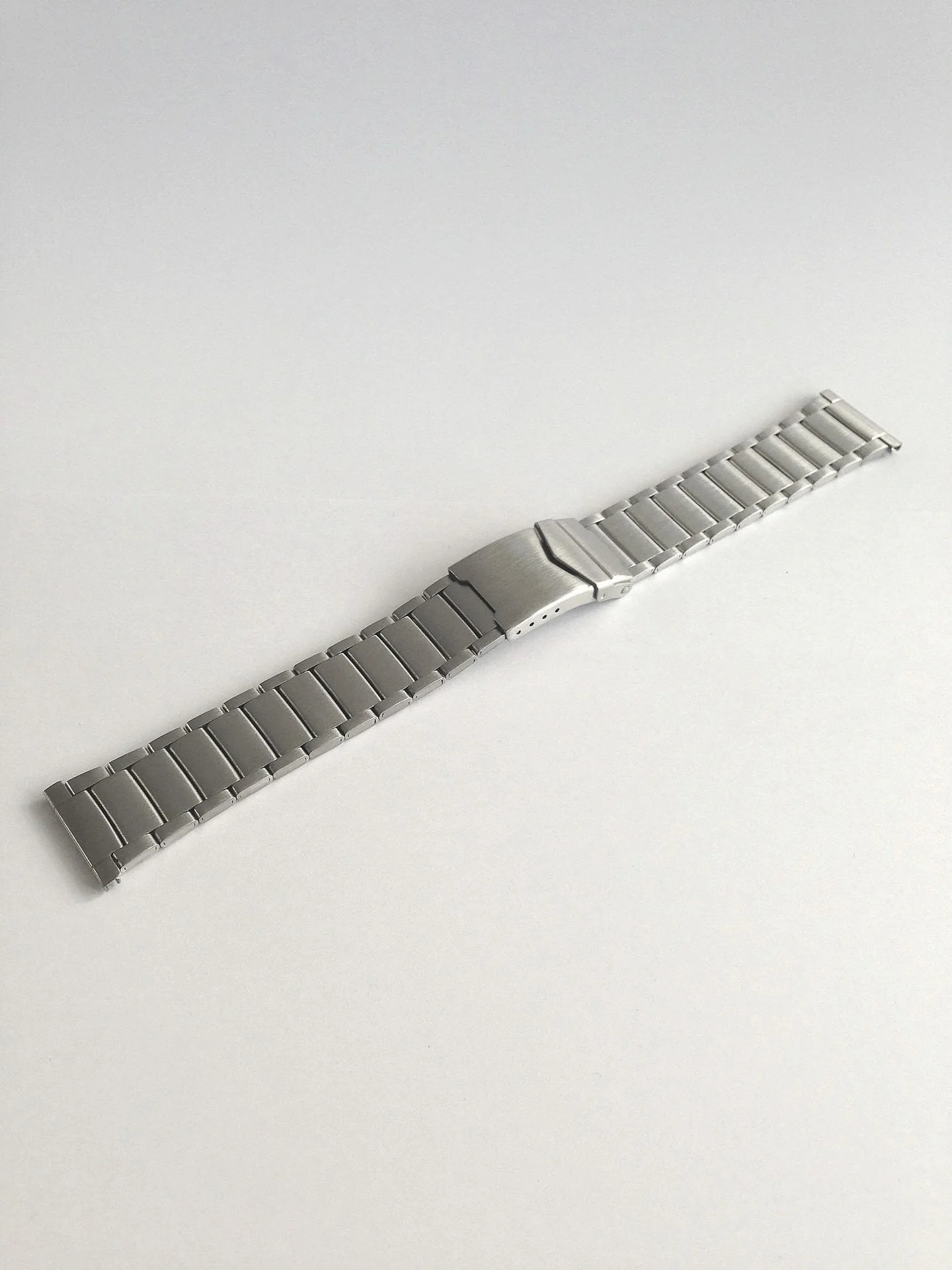 Uhrenarmband Edelstahl, sandgestrahlt, matt, Sicherheitsbügel - 3