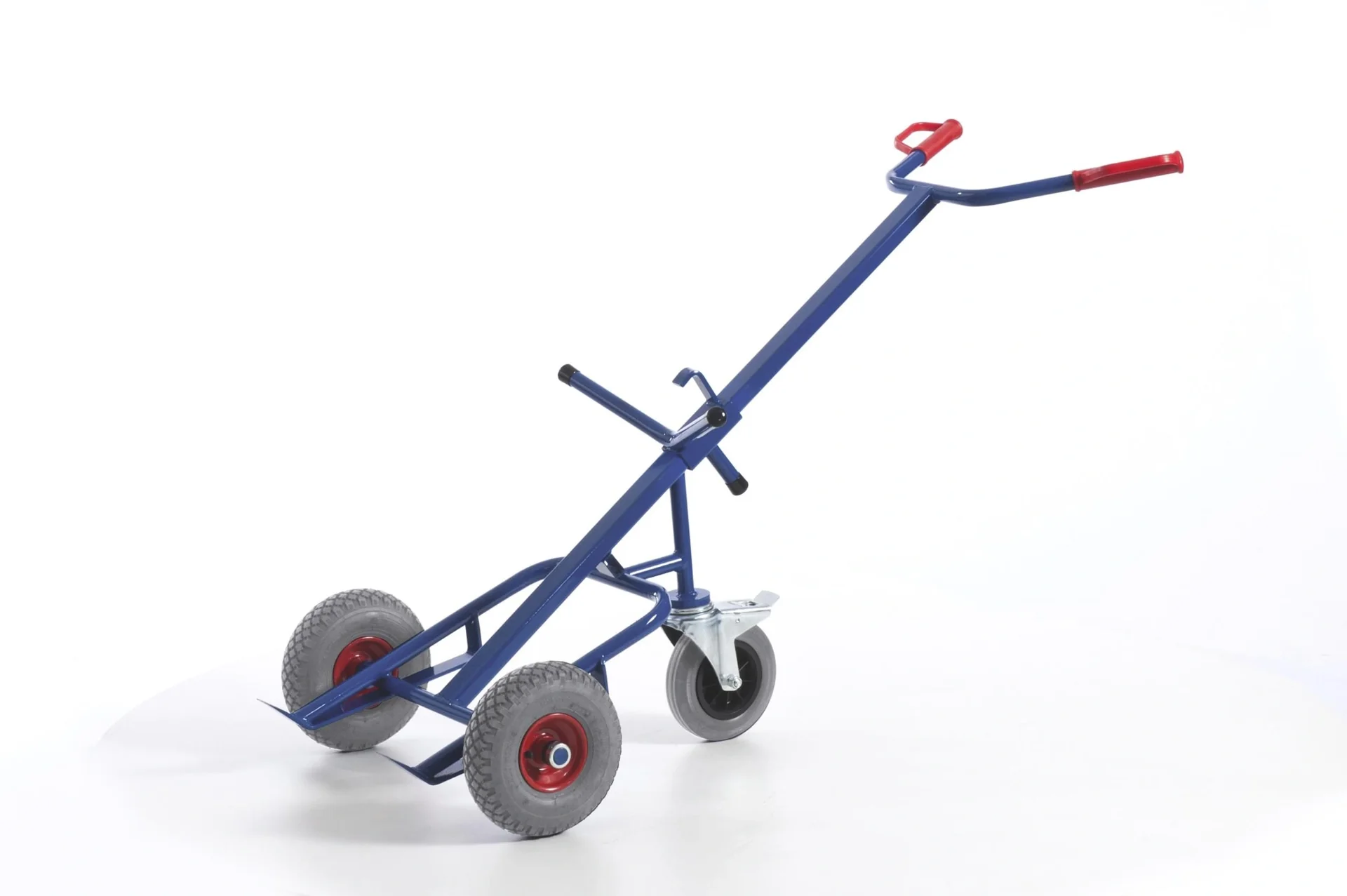 Faßkarre mit Stützrad Luftbereifung 260 mm - 1