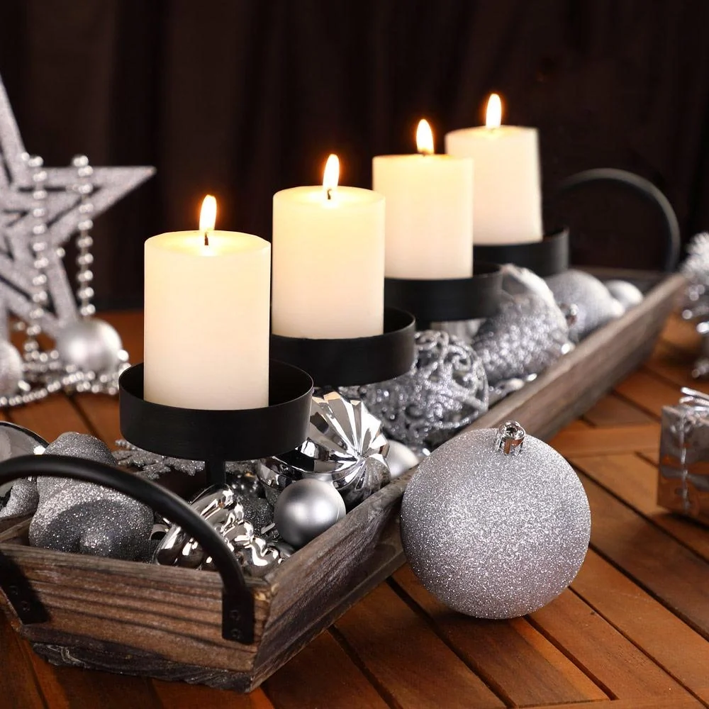 Weihnachtskugeln - Christbaumschmuck - Silber 100 Stück. - 7