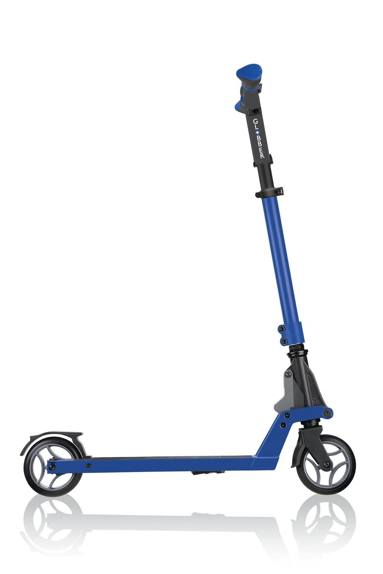 ONE K 125 Tretroller, 125 mm extra breit, ABEC 7, höhenverstellbar, Klappmechanismus, blau - 12