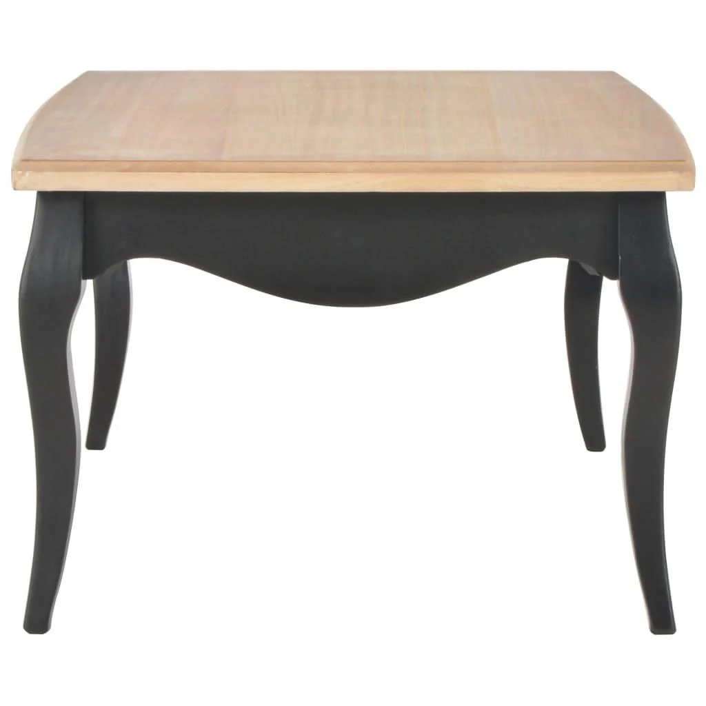 Couchtisch 110x60x40 cm Kiefer massiv schwarz und braun - 6