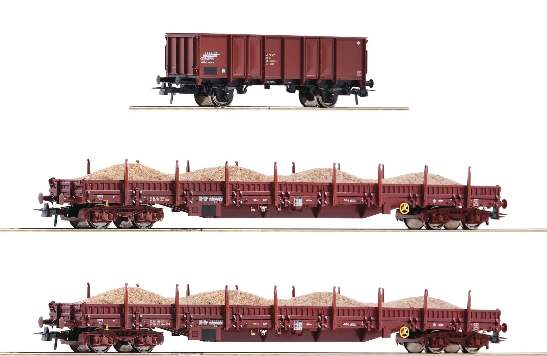 Wagenset 1, 3-teilig: Sandzug, DR - 1