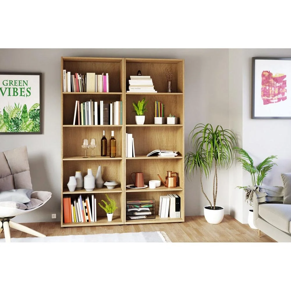 Bücherregal Trio Typ 03 Eiche - 7