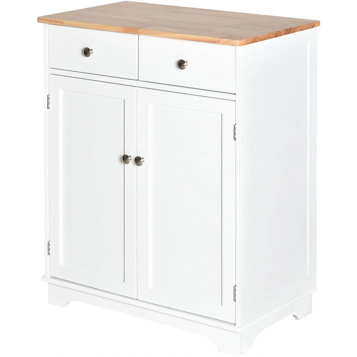 Schrank mit 2 Schubladen, weiß - 1