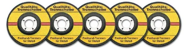 Trennscheiben 125 mm - 5 Stück - Stärke 1,0 mm, für Metall - 1