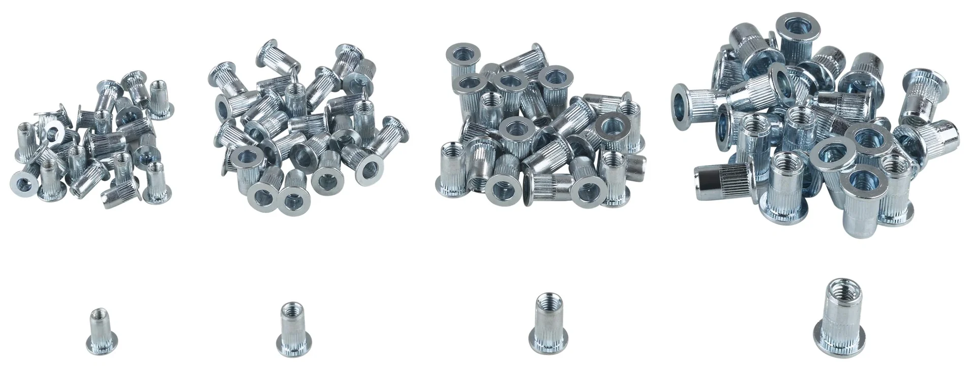 Blindnietmuttern Set 100 tlg.- M3, M4, M5, M6 je 25 Stück - 2