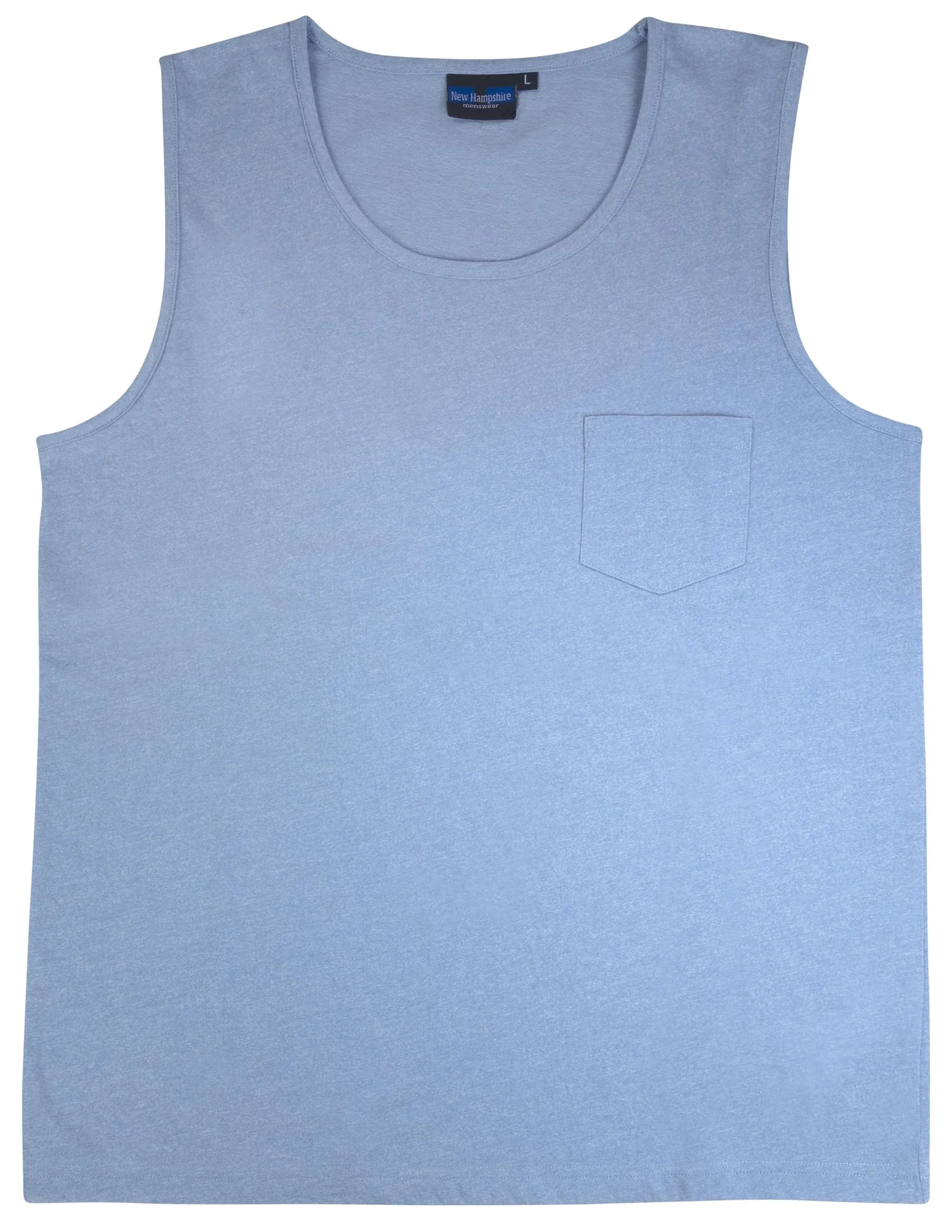 Tank Top, Farbe hellblau/melange, Gr.XL - 2