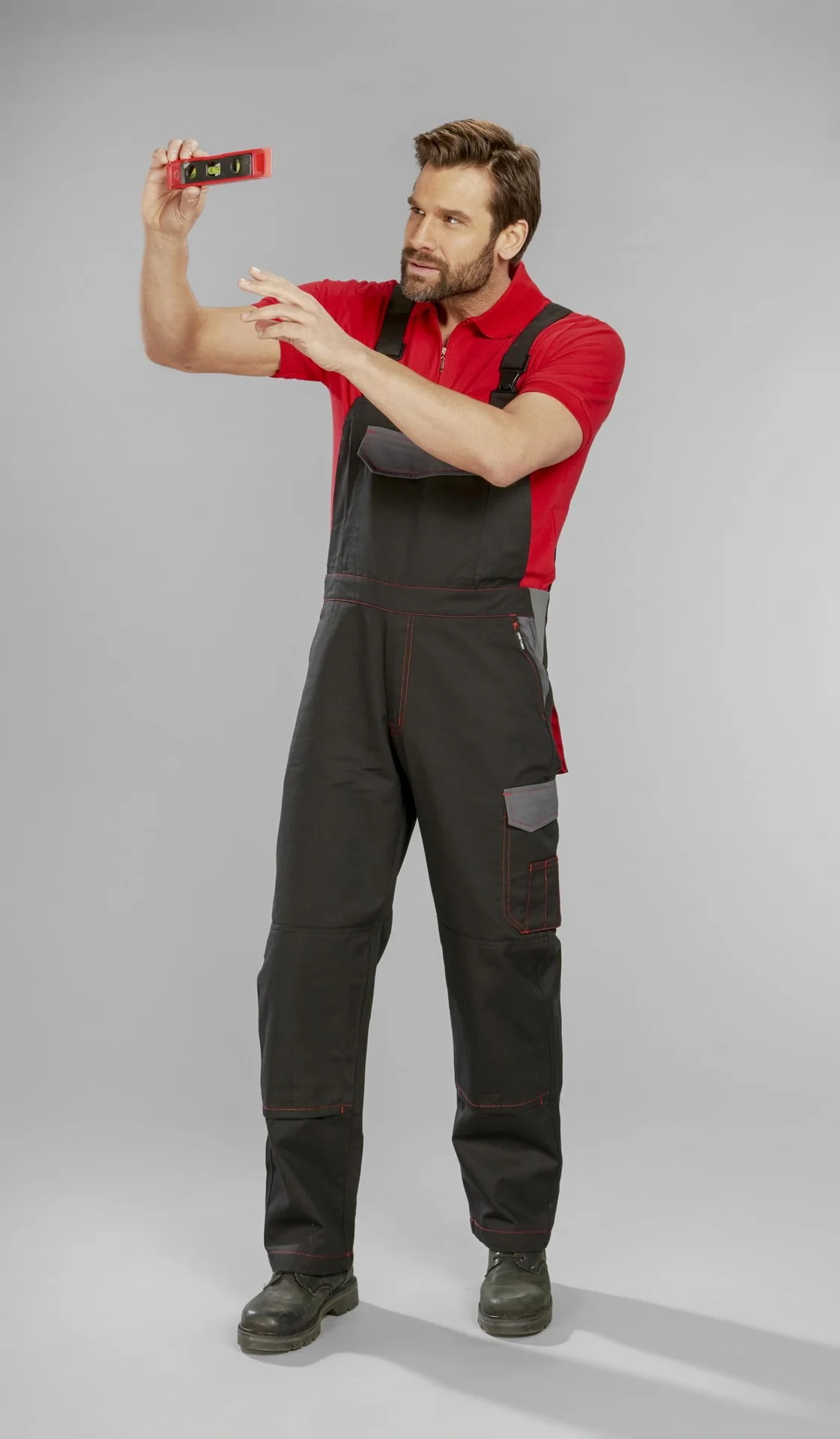 Latzhose für Beruf und Hobby, Farbe schwarz, Gr. 56 - 4