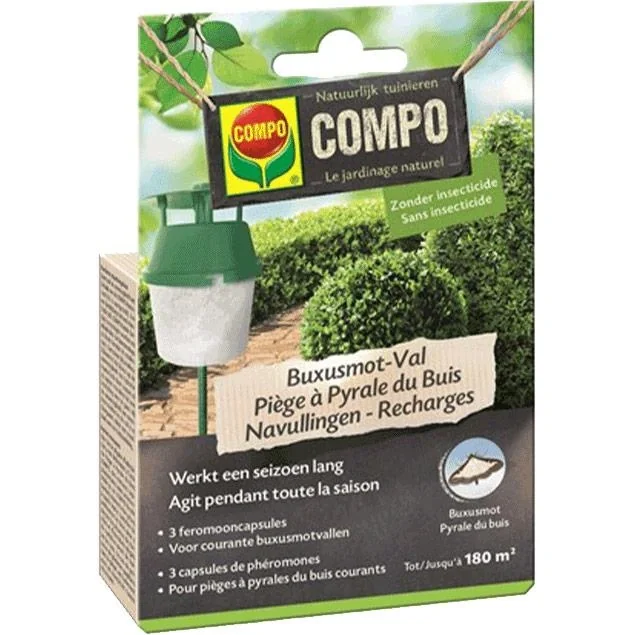 BIO Buxus-Mottenfalle - 3 Minen / Nachfüllpackung - 1 Packung - 1