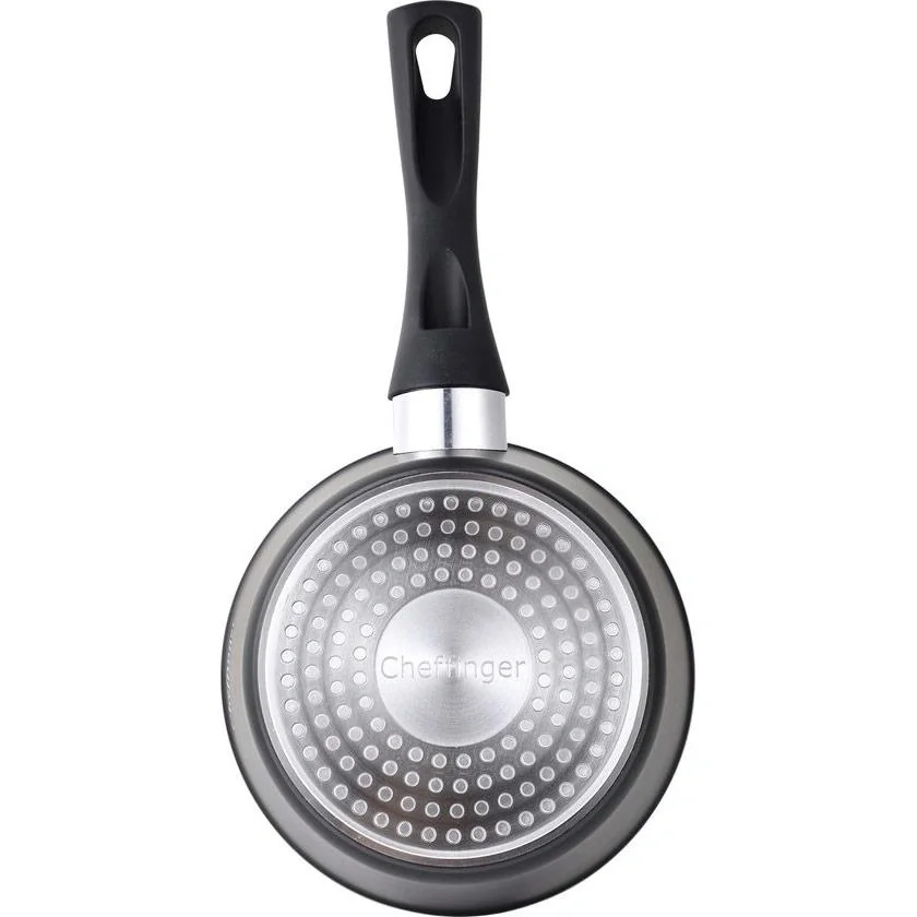 Cheffinger 3er Pfannenset - Marmorbeschichtung - Schwarz - 3