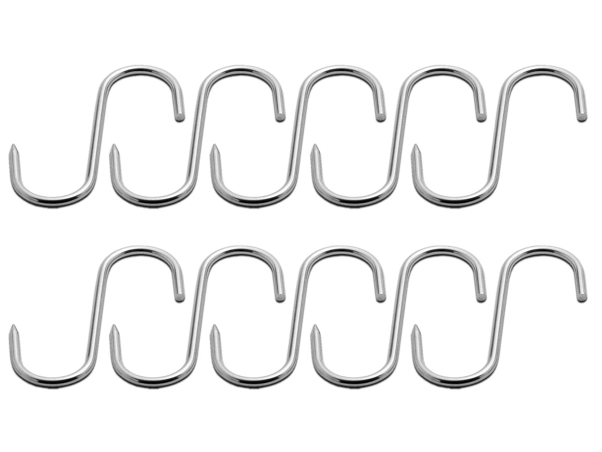 Fleischhaken, Edelstahl, 18 cm, 10 Stück - 3