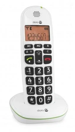 Analoges DECT-Telefon PhoneEasy 100w schwarz mit Telefonbuch bis zu 20 Einträgen - 1