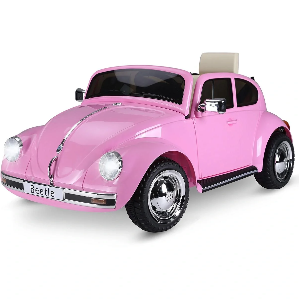 Kinderauto von Volkswagen Beetle Kinderfahrzeug Elektroauto mit MP3 Licht Musik Kunststoff Metall 108,5 x 63 x 51,5 cm - 4