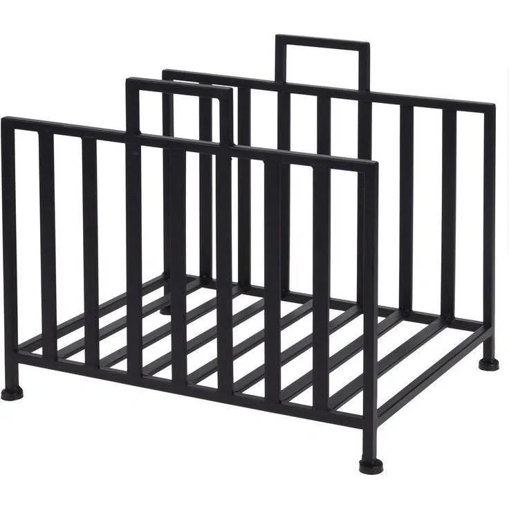 Pro Garden Kaminholzständer - 41 x 31 x 35cm - Schwarz - 4