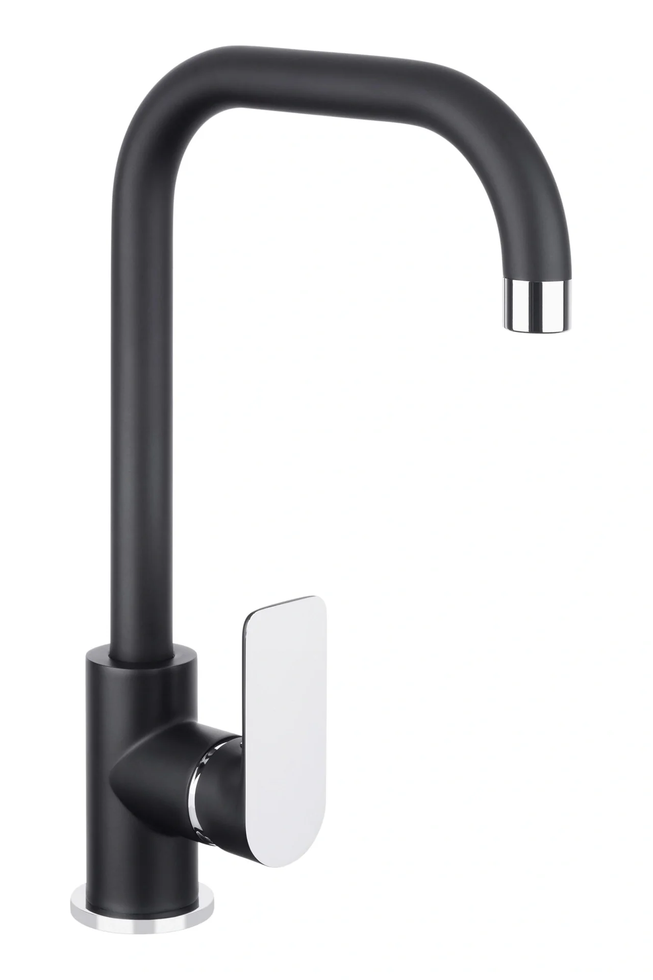 NOIR ROUND Spültisch-Einheblmischer, schwarz/chrom - 2